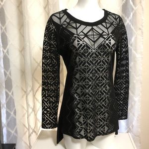 Geometric Sheer Top